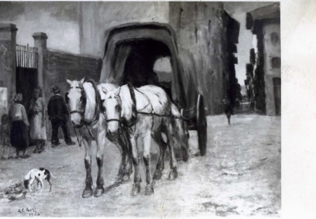 Al cancello della Casermetta -1936